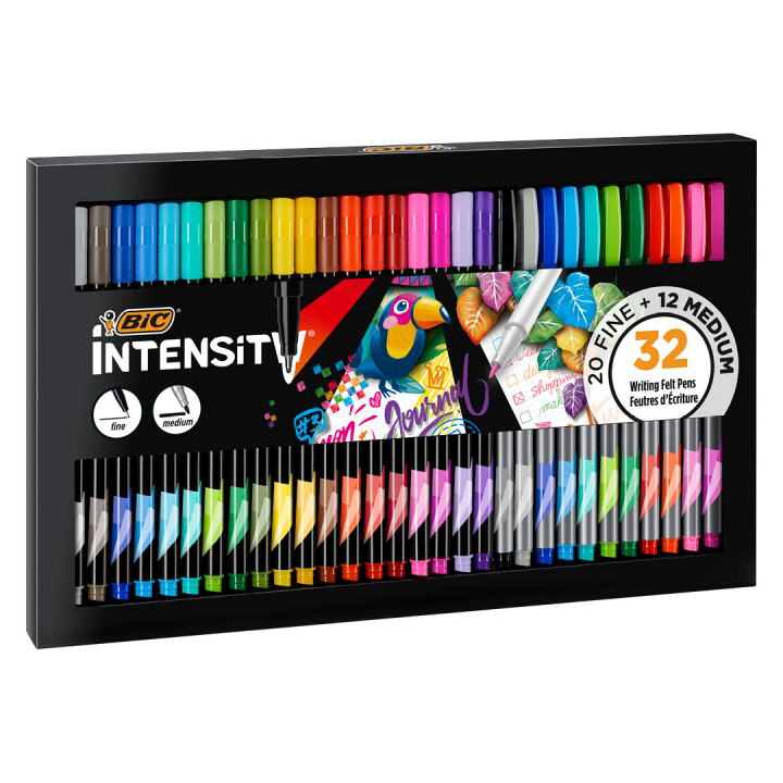Intensity Writing Box Fineliner 32 stk i gruppen Hobby & Kreativitet / Skabe / Bullet Journaling hos Pen Store (126952)