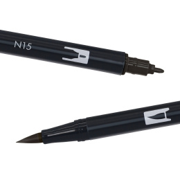 ABT Dual Brush pen 12-set Grey i gruppen Penne / Kunstnerpenne / Penselpenne hos Pen Store (101093)