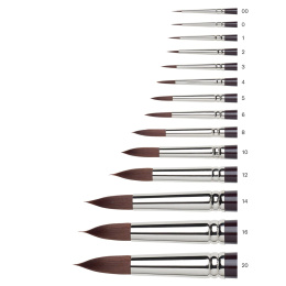 Galeria Brush Round/Short Handle 8 i gruppen Kunstnerartikler / Pensler / Syntetiske pensler hos Pen Store (108071)