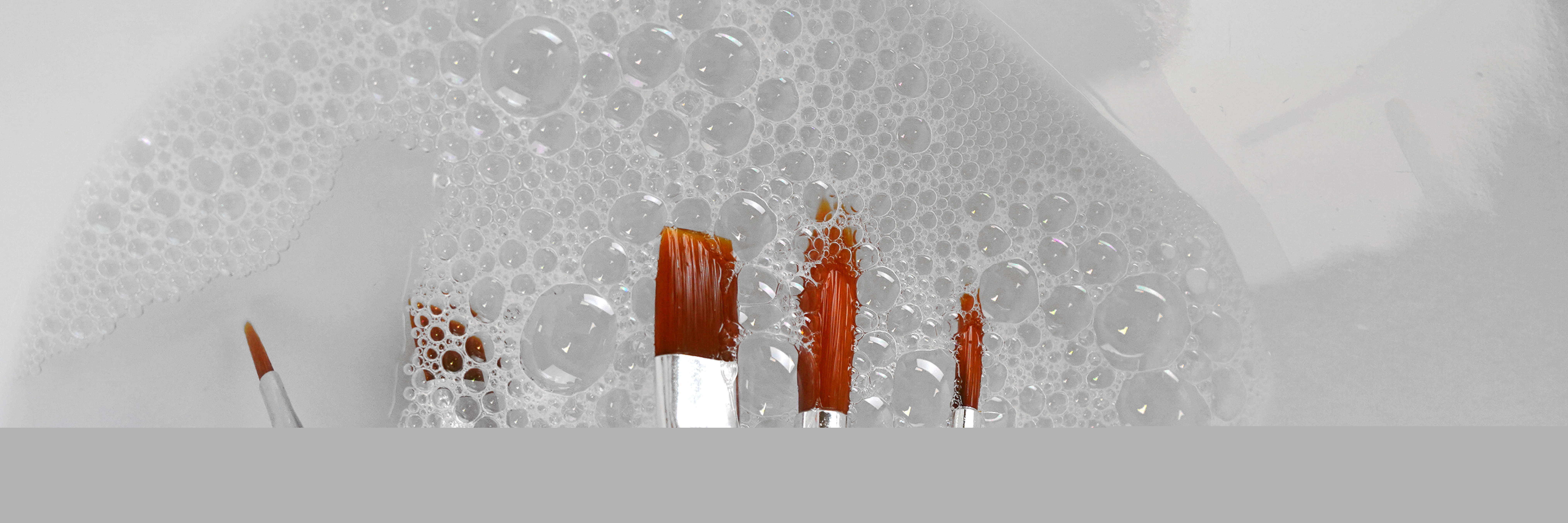 Sådan rengør du akrylpensler