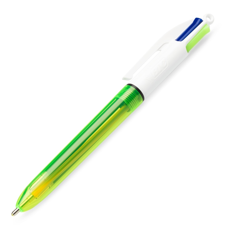 4 Colours Fluo Multi Kuglepen i gruppen Penne / Mærkning og kontor / Kuglepenne til kontoret hos Pen Store (100224)