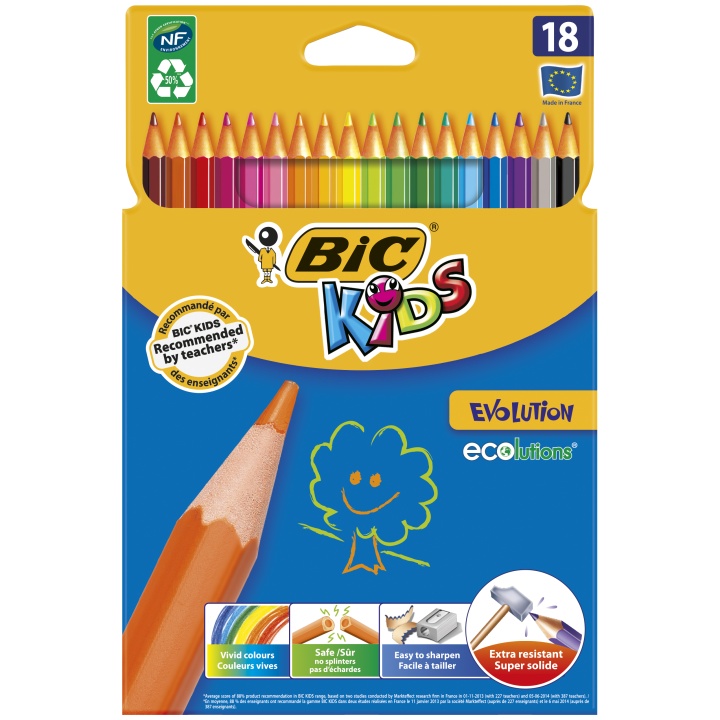 Kids Evolution Farvepenne 18-pak i gruppen Kids / Børnepenne / Farveblyanter til børn hos Pen Store (100242)