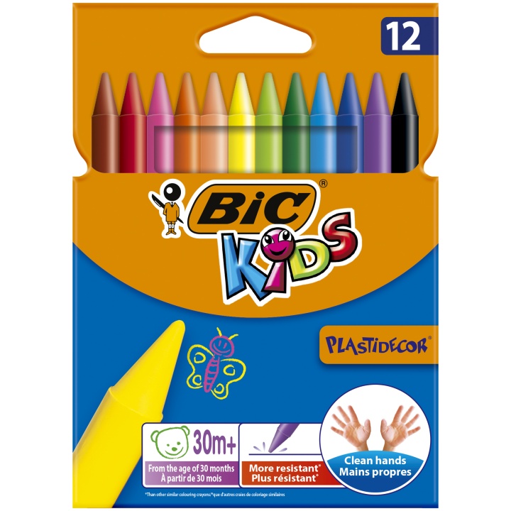 Kids Plastidecor Kridt 12-pak i gruppen Kids / Børnepenne / Farvekridt til børn hos Pen Store (100258)