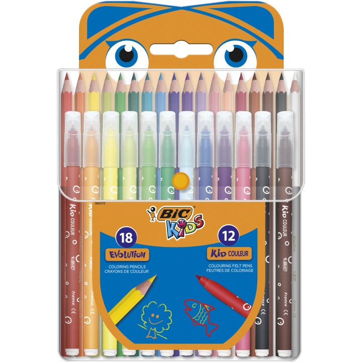 Kids Farvelægnings-kit 2 - 30 dele i gruppen Kids / Børnepenne / Farvekridt til børn hos Pen Store (100261)