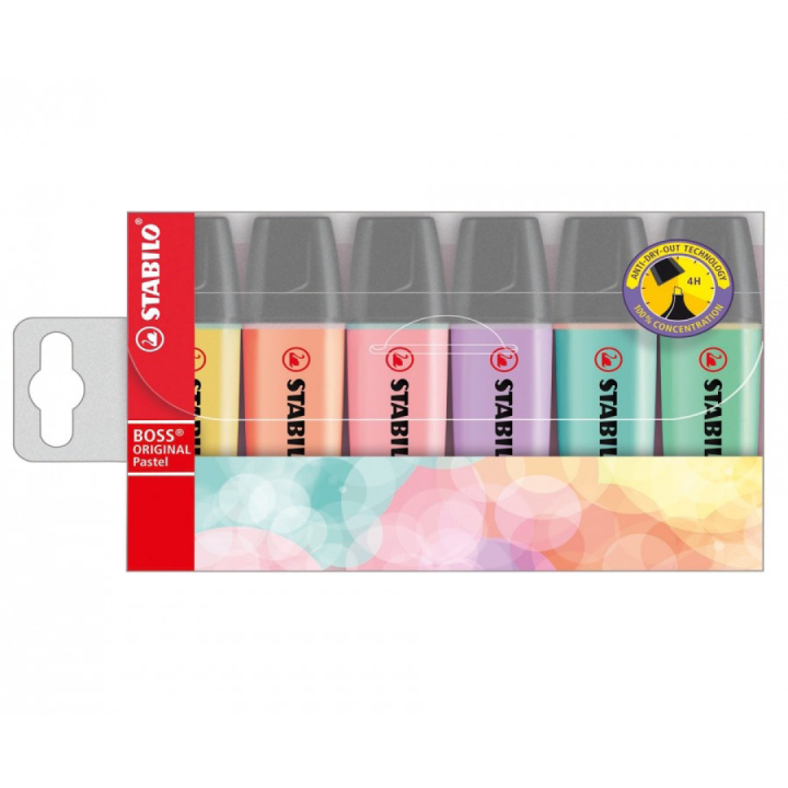 Boss Pastel 6-pack i gruppen Penne / Mærkning og kontor / Highlighters hos Pen Store (100297)