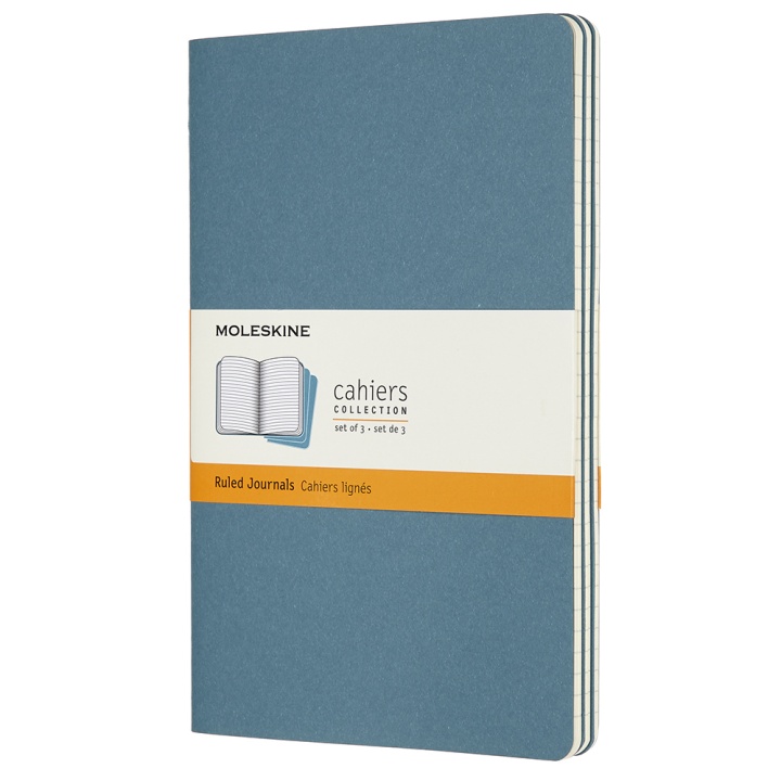 Cahier Large Brisk Blå Ruled i gruppen Papir & Blok / Skriv og noter / Skriveblokke og hæfter hos Pen Store (100330)