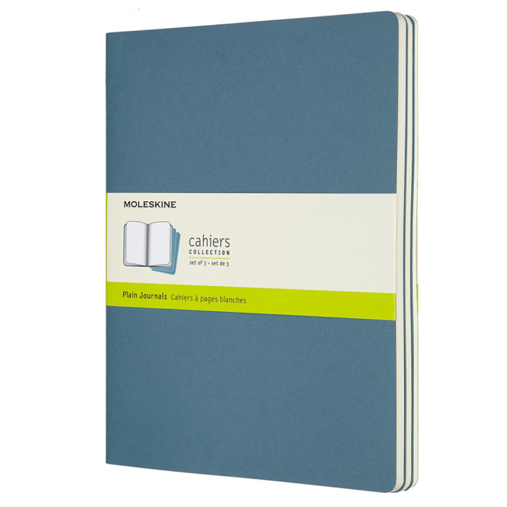 Cahier XL Notebook Brisk Blå Plain i gruppen Papir & Blok / Skriv og noter / Notesbøger hos Pen Store (100331)