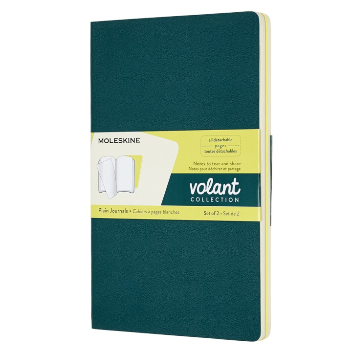 Volant Large Grøn/Lemon Plain i gruppen Papir & Blok / Skriv og noter / Notesbøger hos Pen Store (100348)
