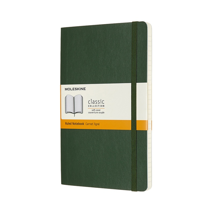 Classic Soft Cover Notebook Large Myrtle Green i gruppen Papir & Blok / Skriv og noter / Notesbøger hos Pen Store (100392_r)