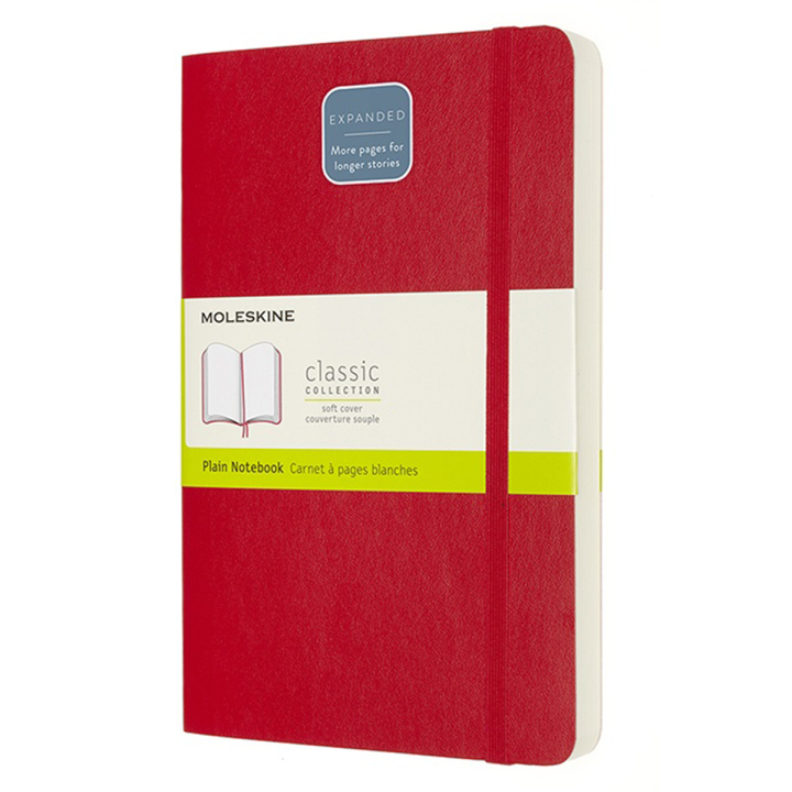 Classic Soft Cover Notebook Expanded Red i gruppen Papir & Blok / Skriv og noter / Notesbøger hos Pen Store (100437_r)