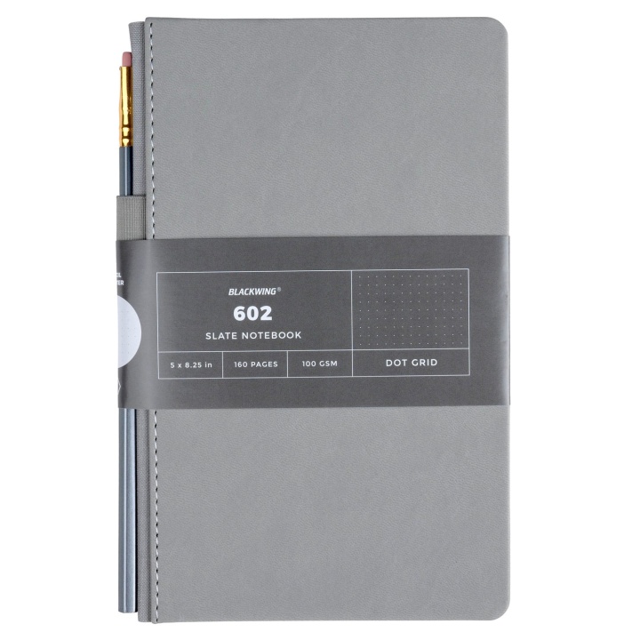 602 Slate Notebook + Pencil i gruppen Papir & Blok / Skriv og noter / Notesbøger hos Pen Store (100499_r)