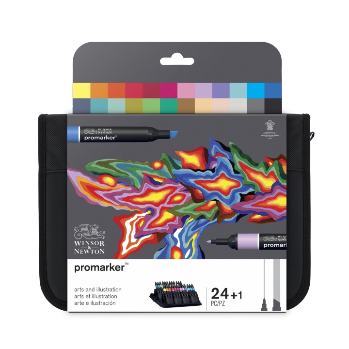 Promarker Arts & Illustration Wallet 24-sæt i gruppen Penne / Kunstnerpenne / Illustrationmarkers hos Pen Store (100563)