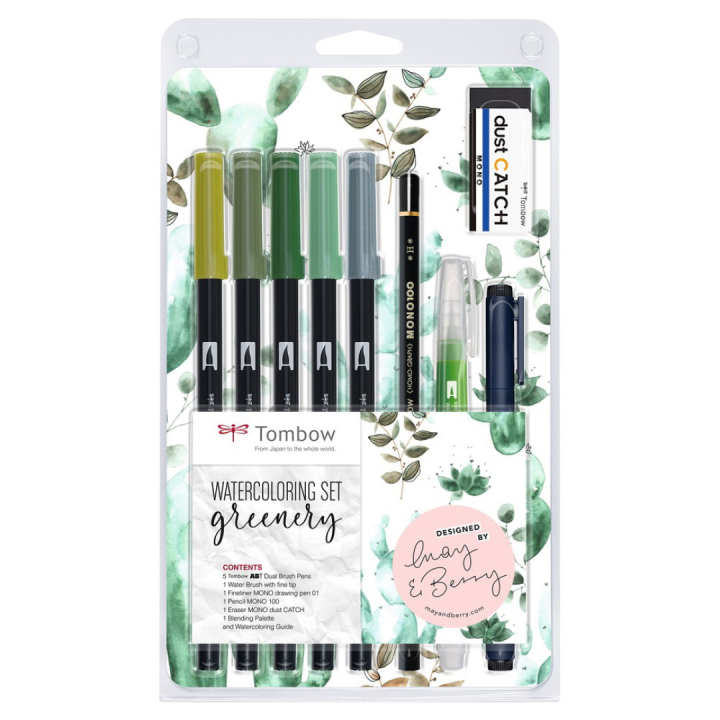 Greenery-sæt i gruppen Penne / Kunstnerpenne / Penselpenne hos Pen Store (101262)