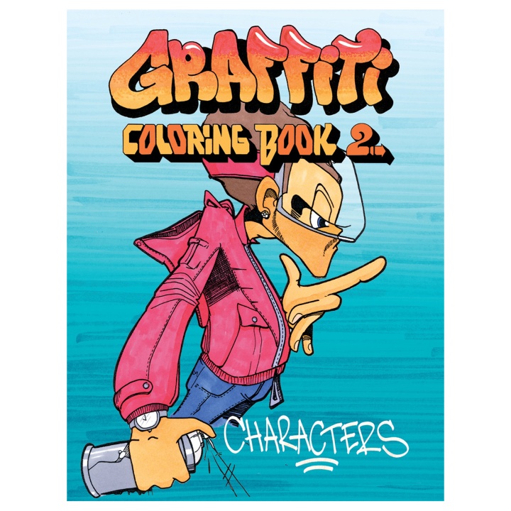 Graffiti Coloring Book 2 - Characters i gruppen Kids / Bøger til børn / Farvelægning og håndværksbøger hos Voorcrea (101371)