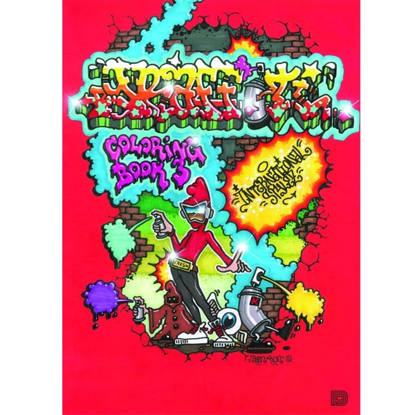 Graffiti Coloring Book 3 - International Styles i gruppen Kids / Bøger til børn / Farvelægning og håndværksbøger hos Voorcrea (101372)
