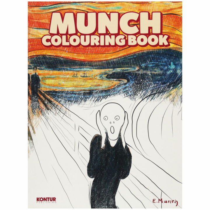 Munch Colouring Book i gruppen Hobby & Kreativitet / Bøger / Malebøger til voksne hos Pen Store (101374)
