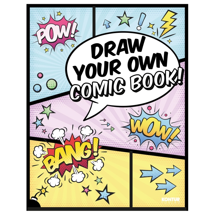 Draw Your Own Comic Book! i gruppen Hobby & Kreativitet / Bøger / Malebøger til voksne hos Pen Store (101375)