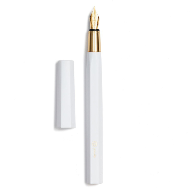 Fyldepen Resin Hvid i gruppen Penne / Fine Writing / Fyldepenne hos Pen Store (101382_r)