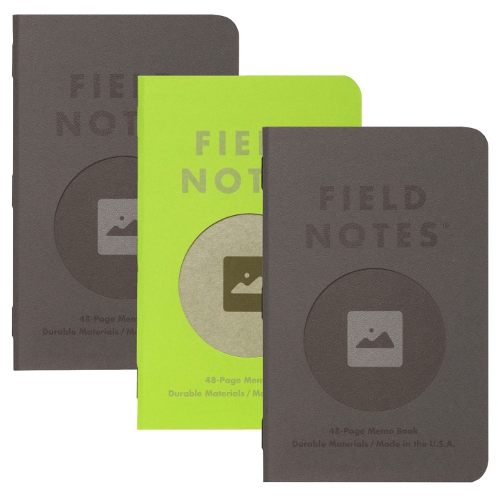 Vignette Memo Book 3-pack i gruppen Papir & Blok / Skriv og noter / Notesbøger hos Pen Store (101444)