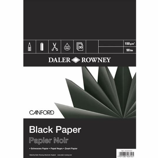 Black Paper A3 i gruppen Papir & Blok / Kunstnerblok / Tegnings- og skitseblok hos Pen Store (101446)