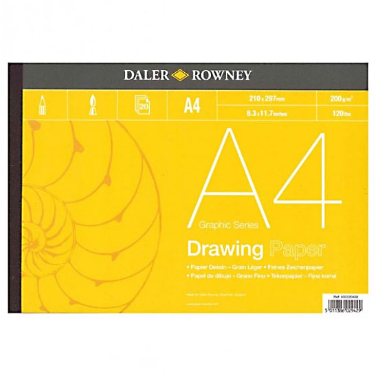 Drawing Paper A4 i gruppen Papir & Blok / Kunstnerblok / Tegnings- og skitseblok hos Pen Store (101457)