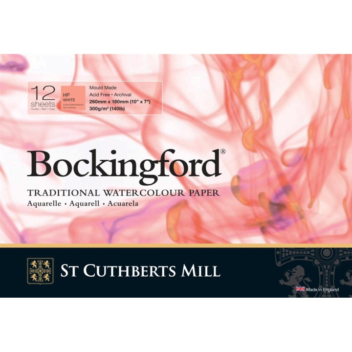 Bockingford Akvarelblok 300g 260x180mm HP i gruppen Papir & Blok / Kunstnerblok / Akvarelblok hos Pen Store (101490)