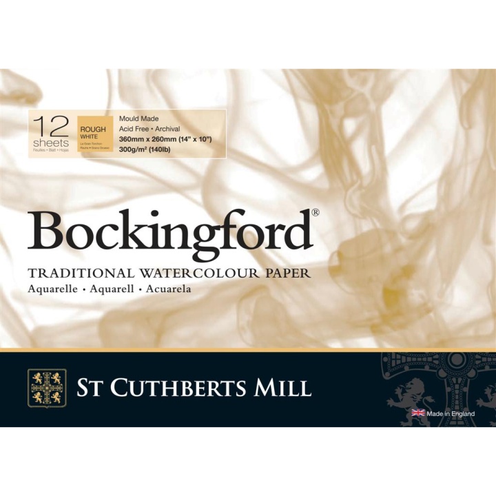 Bockingford Akvarelblok 300g 360x260mm Rough i gruppen Papir & Blok / Kunstnerblok / Akvarelblok hos Pen Store (101502)