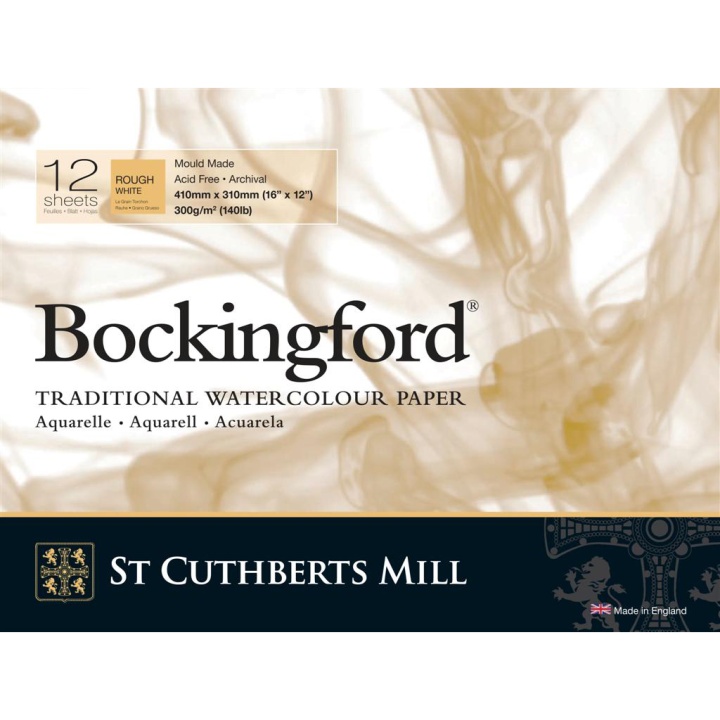 Bockingford Akvarelblok 300g 410x310mm Rough i gruppen Papir & Blok / Kunstnerblok / Akvarelblok hos Pen Store (101503)