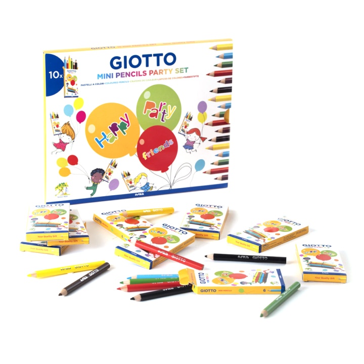Mini Pencil Party Set x 10 i gruppen Kids / Børnepenne / Farveblyanter til børn hos Pen Store (101589)