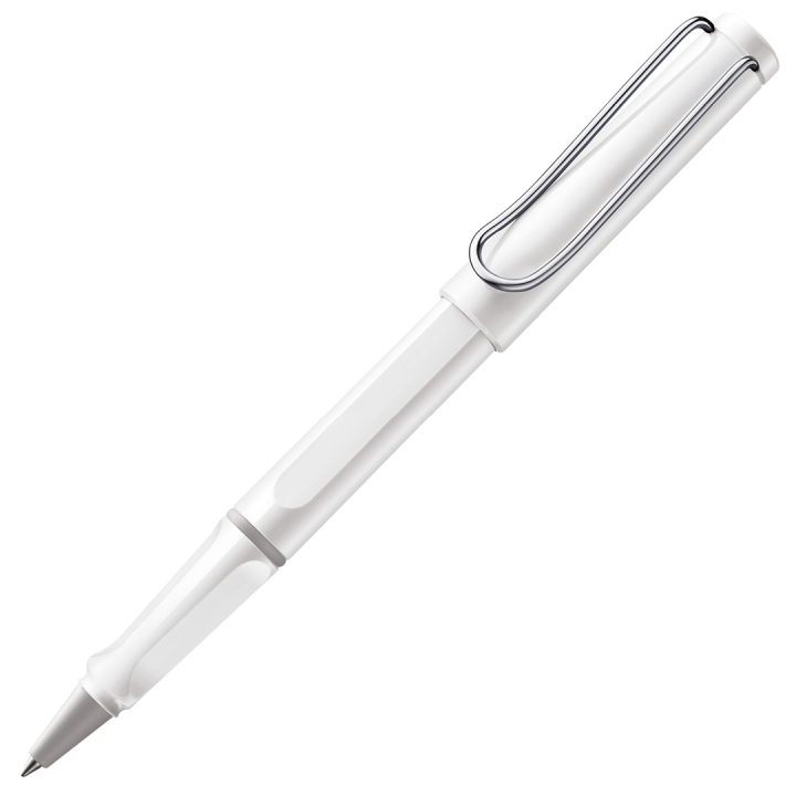 Safari Rollerball Shiny white i gruppen Penne / Fine Writing / Rollerballpenne hos Pen Store (101920)