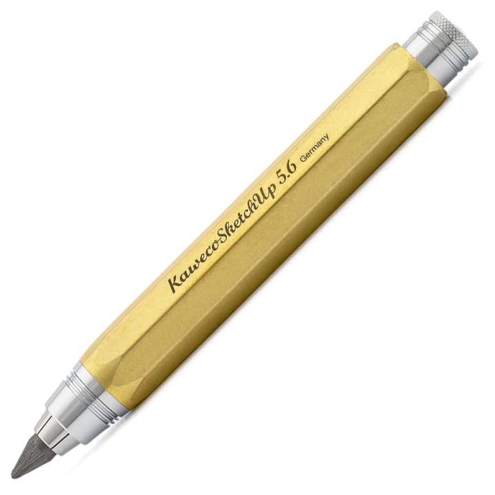 Sketch Up Brass Stiftholder 5.6 mm i gruppen Kunstnerartikler / Kridt og blyanter / Grafit og blyant hos Pen Store (102236)