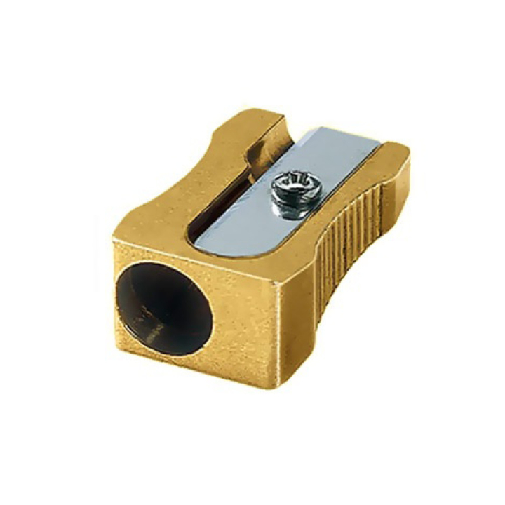 Single Wedge Messing Blyantspidser i gruppen Penne / Pentilbehør / Blyantspidser hos Pen Store (102258)