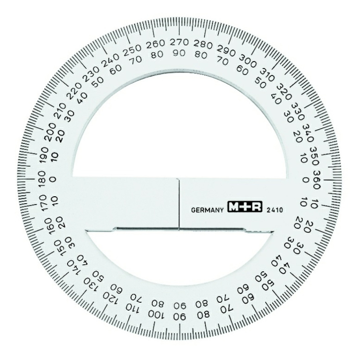 Gradskive 360° i gruppen Hobby & Kreativitet / Hobbytilbehør / Linealer / Vinkelmåler hos Pen Store (102267)