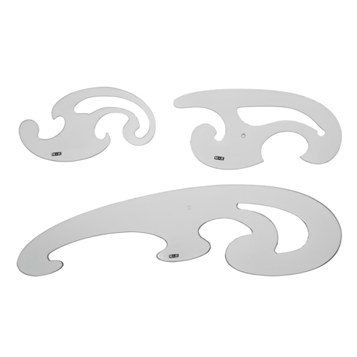 Lineal French Curve i gruppen Hobby & Kreativitet / Hobbytilbehør / Linealer / Plastlineal hos Pen Store (102294)