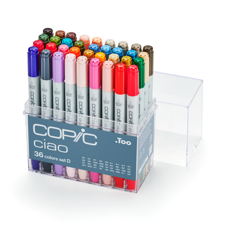 Ciao sæt 36 stk D i gruppen Penne / Kunstnerpenne / Illustrationmarkers hos Pen Store (103315)