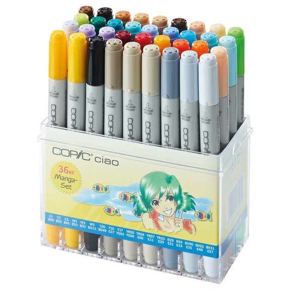 Ciao Manga 36-set i gruppen Penne / Kunstnerpenne / Illustrationmarkers hos Pen Store (103507)