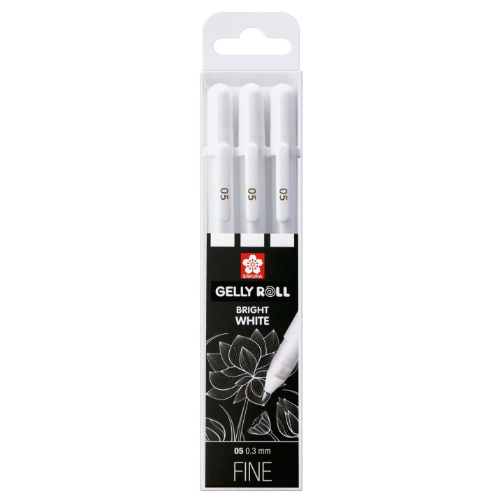 Gelly Roll Basic White 3-pack Fine i gruppen Penne / Produktserie / Gelly Roll hos Pen Store (103535)