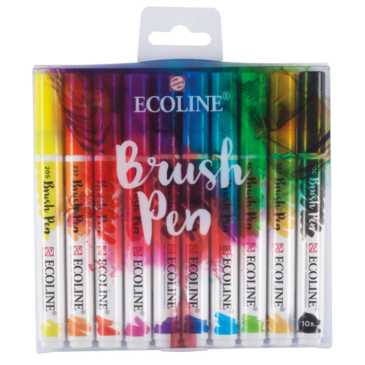 Brush Pen 10-set i gruppen Penne / Kunstnerpenne / Penselpenne hos Pen Store (103718)