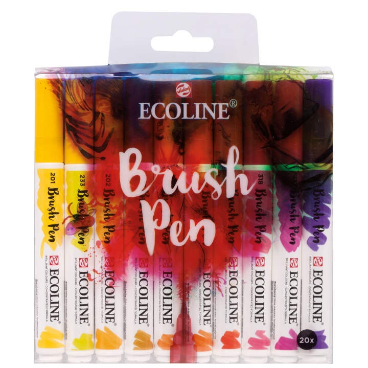 Brush Pen 20-set i gruppen Penne / Kunstnerpenne / Penselpenne hos Pen Store (103720)