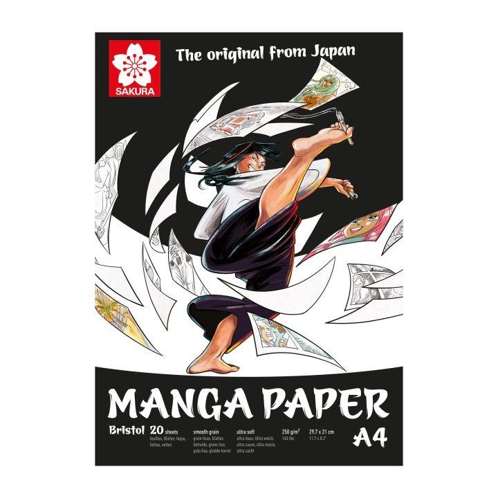 Manga Drawing Pad A4 i gruppen Kids / Bøger til børn / Papir og Tegneblokke hos Voorcrea (103849)