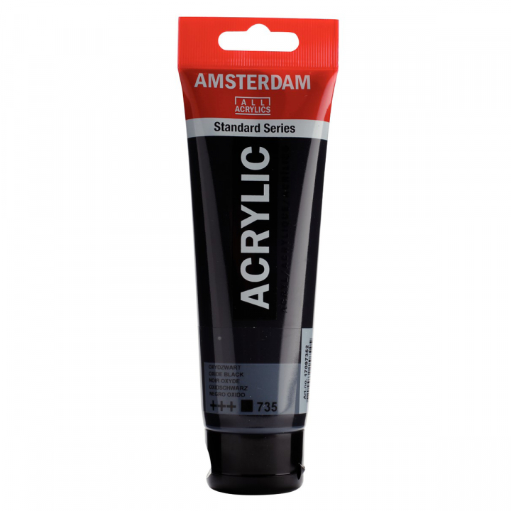 Akryl 120 ml 735 Oxide Black i gruppen Kunstnerartikler / Kunstnerfarver / Akrylmaling hos Pen Store (103942)