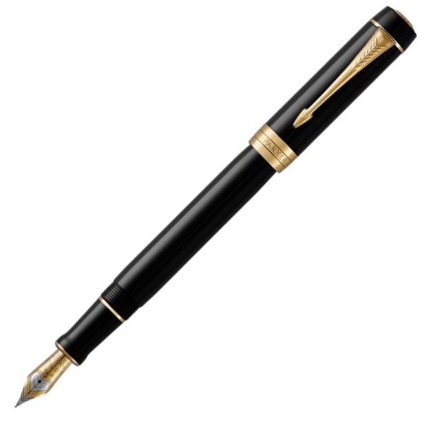 Duofold Centennial Fyldepen Black i gruppen Penne / Fine Writing / Fyldepenne hos Pen Store (104663)