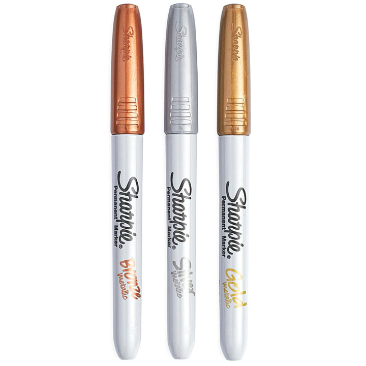 Metallic sæt 3 stk i gruppen Penne / Kunstnerpenne / Tusser hos Pen Store (104770)