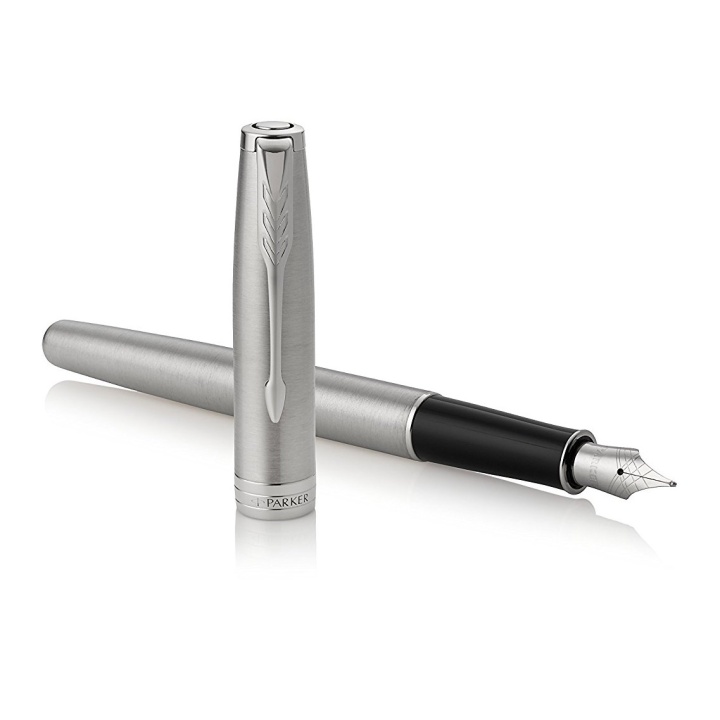 Sonnet Steel/Chrome Fyldepen Fine i gruppen Penne / Fine Writing / Fyldepenne hos Pen Store (104817)