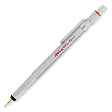 800+ Stiftblyant 0.5 Sølv i gruppen Penne / Mærkning og kontor / Kuglepenne til kontoret hos Pen Store (104820)