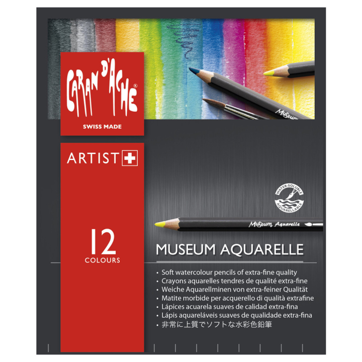 Museum Aquarelle sæt 12 stk i gruppen Penne / Kunstnerpenne / Akvarelblyanter hos Pen Store (104933)