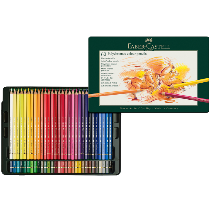 Farveblyanter Polychromos 60-set i gruppen Penne / Kunstnerpenne / Farveblyanter hos Pen Store (105077)