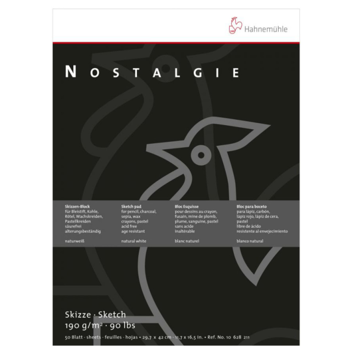 Nostalgie Skitseblokke A4 i gruppen Papir & Blok / Kunstnerblok / Tegnings- og skitseblok hos Pen Store (105163)