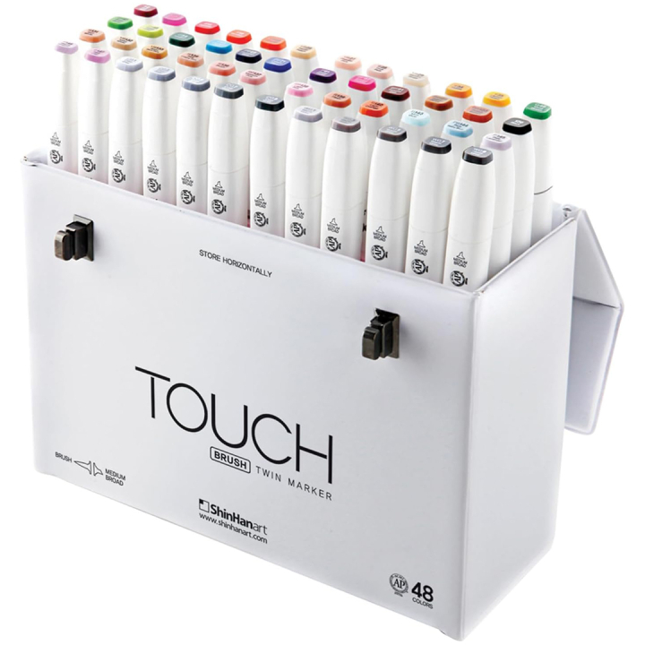 Twin Brush Marker sæt 48 stk i gruppen Penne / Kunstnerpenne / Illustrationmarkers hos Pen Store (105317)