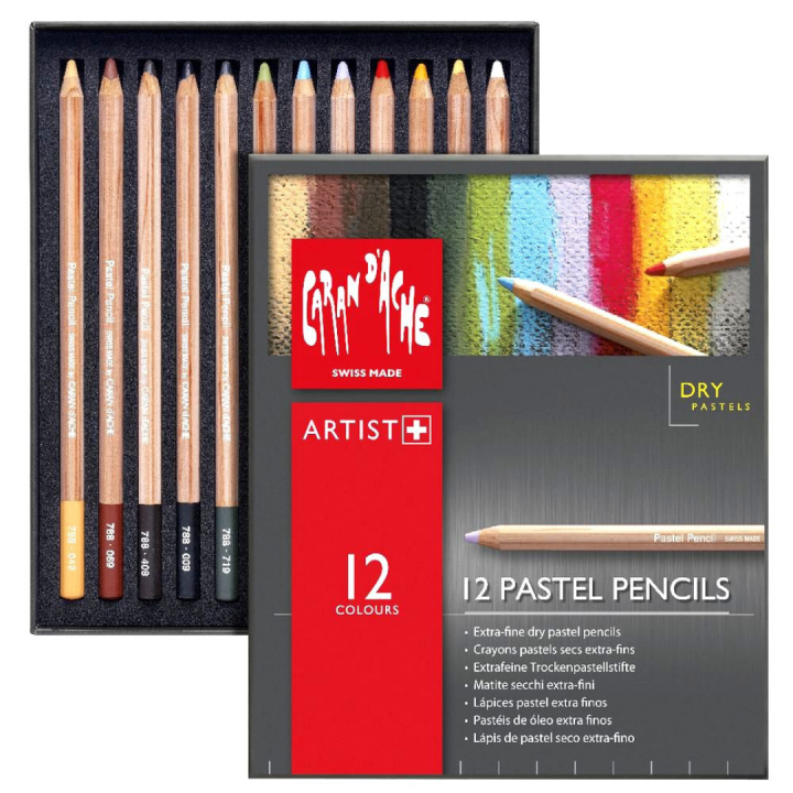 Pastel Pencils sæt 12 stk i gruppen Penne / Kunstnerpenne / Pastelblyanter hos Pen Store (105980)